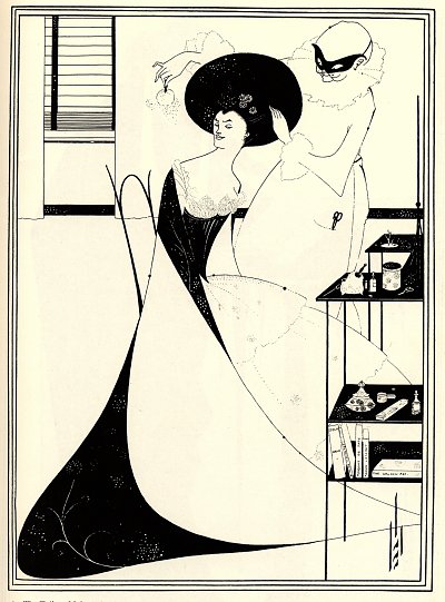 The toilet of salome ii von Aubrey Beardsley als Kunstdruck auf Leinwand