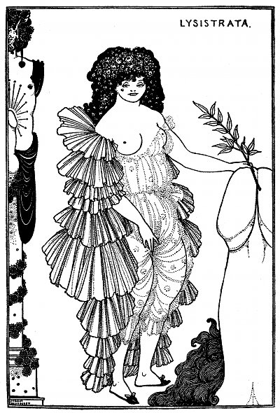 lysistrata von Aubrey Beardsley als Kunstdruck auf Leinwand