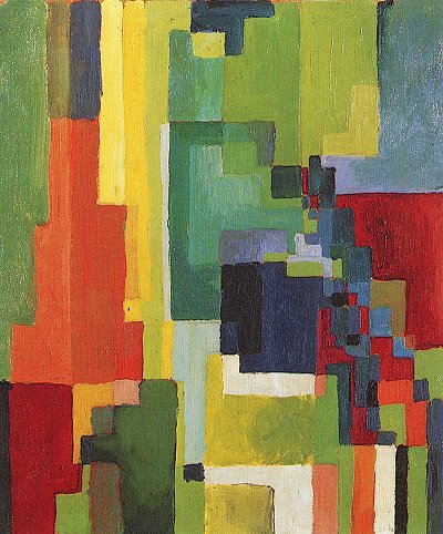 Farbige Formen 2 von August Macke als Kunstdruck auf Leinwand
