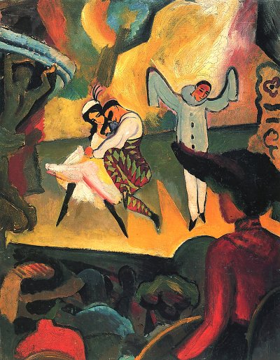 Russisches Ballett 1 von August Macke als Kunstdruck auf Leinwand