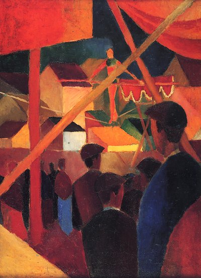 Seiltaenzer 1 von August Macke als Kunstdruck auf Leinwand