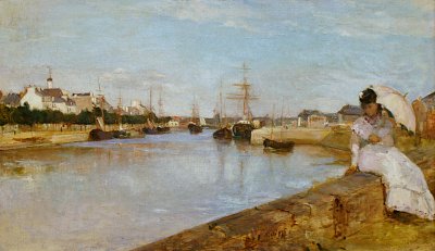 Der Hafen von Lorien von Berthe Morisot als Kunstdruck auf Leinwand