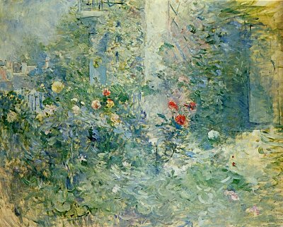 Jardin a Bougival von Berthe Morisot als Kunstdruck auf Leinwand