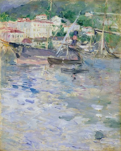 Le Port de Nice von Berthe Morisot als Kunstdruck auf Leinwand