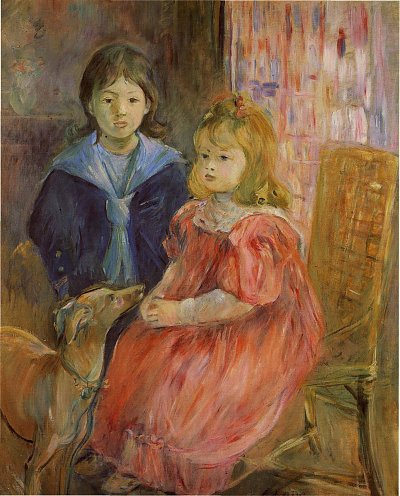 Les enfants de Gabriel Thomas von Berthe Morisot als Kunstdruck auf Leinwand