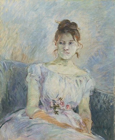 Paule gobillard en robe de bal von Berthe Morisot als Kunstdruck auf Leinwand