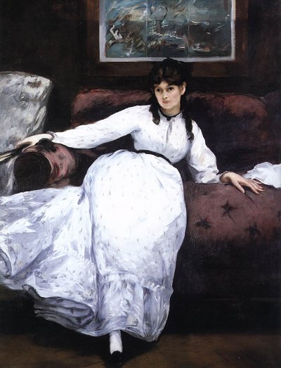 Repose Portrait of Berthe Morisot von Berthe Morisot als Kunstdruck auf Leinwand