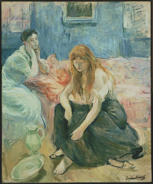 Kunstdruck Two Girls von Berthe Morisot als Leinwandbild