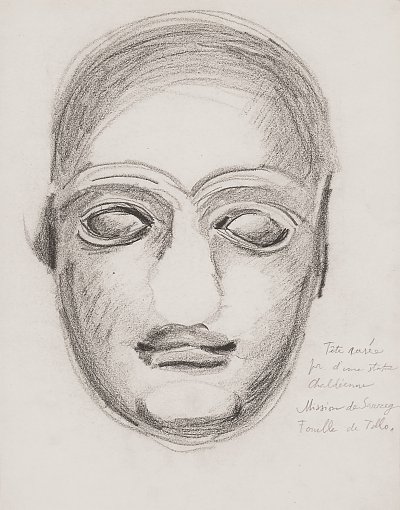 Chaldean head von Bohumil Kubista als Kunstdruck auf Leinwand