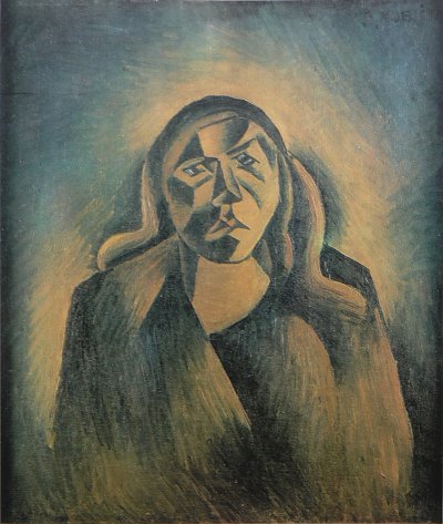 Epilepticka zena von Bohumil Kubista als Kunstdruck auf Leinwand