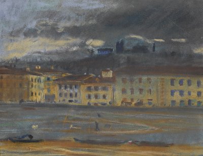 Florenze von Bohumil Kubista als Kunstdruck auf Leinwand