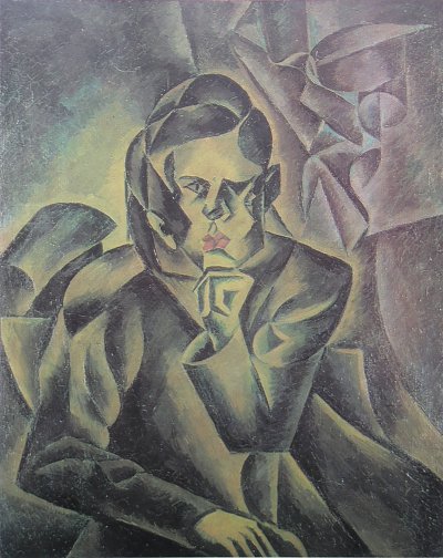 Podobizna Jana Zrzaveho von Bohumil Kubista als Kunstdruck auf Leinwand