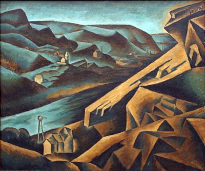 Quarry in Branik von Bohumil Kubista als Kunstdruck auf Leinwand