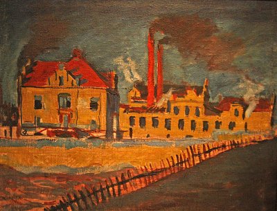 Tovarna von Bohumil Kubista als Kunstdruck auf Leinwand