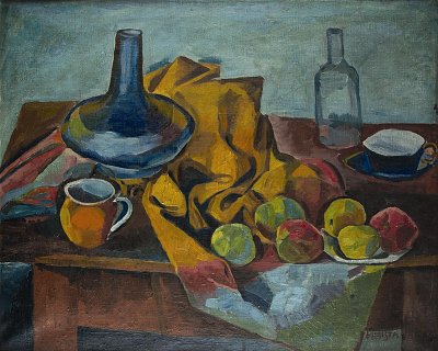 Zatisi von Bohumil Kubista als Kunstdruck auf Leinwand