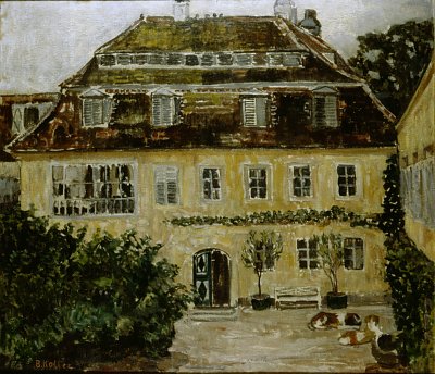 Herrenhaus in Oberwaltersdorf von Broncia Koller Pinell als Kunstdruck auf Leinwand