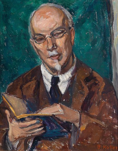 Portrait Eckstein von Broncia-Koller-Pinell als Kunstdruck auf Leinwand