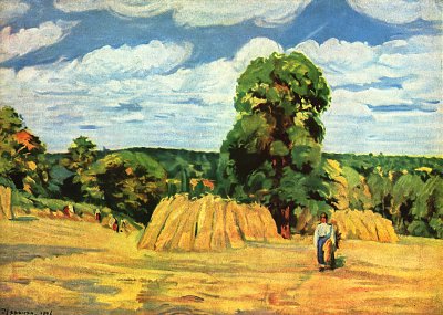 Ernte von Camille Pissarro als Kunstdruck auf Leinwand