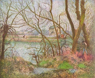 Holzfaeller von Camille Pissarro als Kunstdruck auf Leinwand