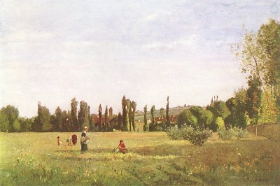 La Varenne de St Hilaire von Camille Pissarro als Kunstdruck auf Leinwand