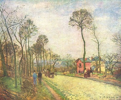 Strasse von Camille Pissarro als Kunstdruck auf Leinwand