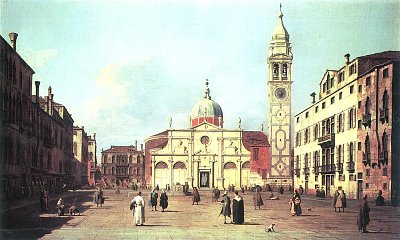Campo Santa Maria Formosa von Canaletto als Kunstdruck auf Leinwand