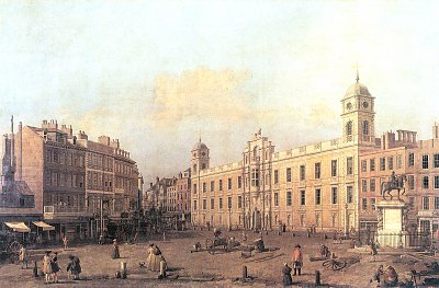 London Northumberland House von Canaletto als Kunstdruck auf Leinwand