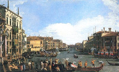 Regatta auf dem Canal Grande von Canaletto als Kunstdruck auf Leinwand