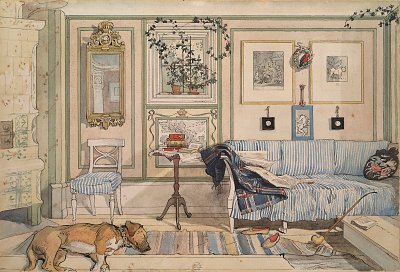 Lathoernet von Carl Larsson als Kunstdruck auf Leinwand