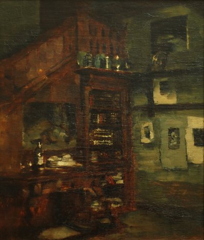 Atelier von Carl Schuch als Kunstdruck auf Leinwand