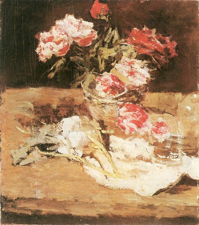 Päonien von Carl Schuch als Kunstdruck auf Leinwand