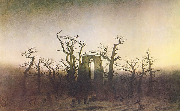 Romantik &ndash; Abtei im Eichwald von Caspar David Friedrich