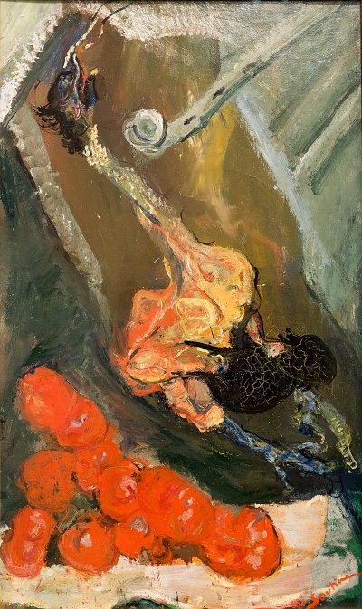 Dindon et tomates von Chaim Soutine als Kunstdruck auf Leinwand