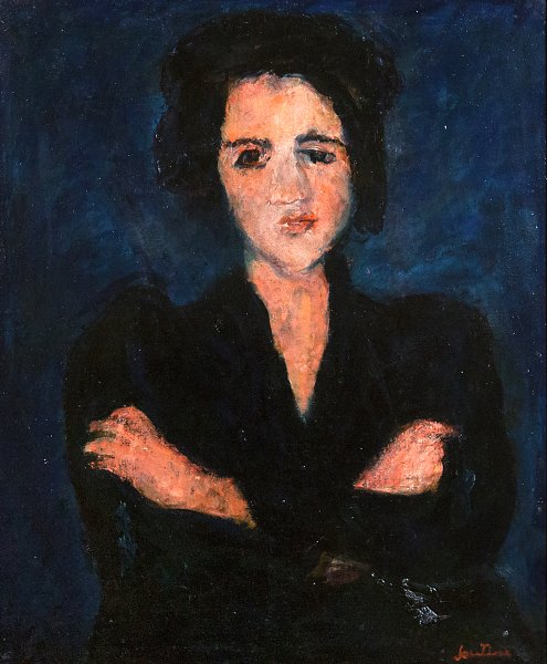 Kunstdruck Eva von Chaim Soutine als Leinwandbild