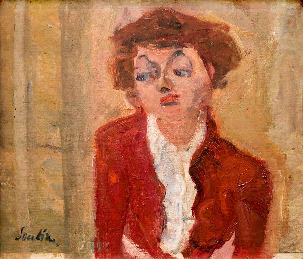 Kunstdruck La Jeune Anglaise von Chaim Soutine als Leinwandbild