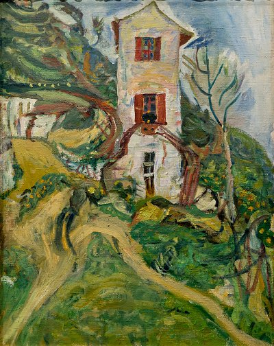 La maison blanche von Chaim Soutine als Kunstdruck auf Leinwand
