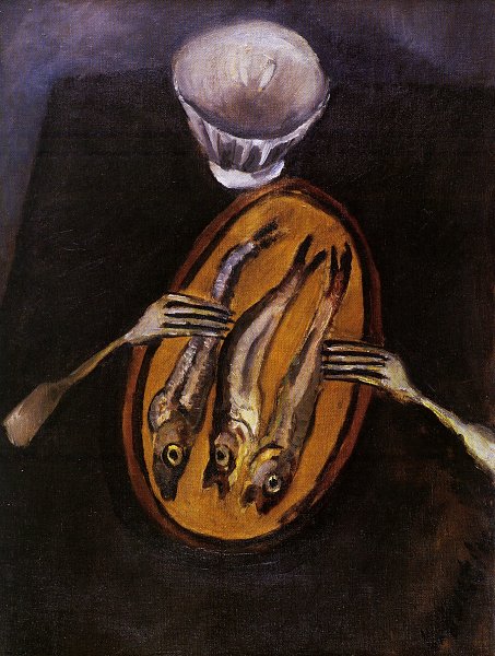 Kunstdruck Los arenques von Chaim Soutine als Leinwandbild