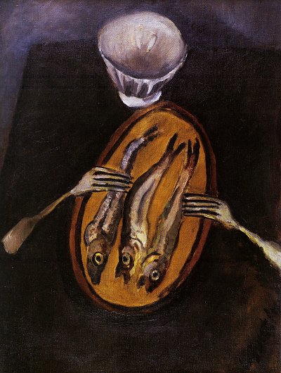 Los arenques von Chaim Soutine als Kunstdruck auf Leinwand
