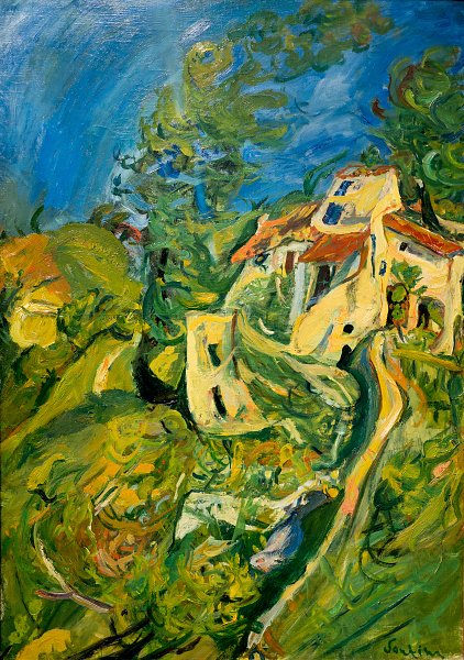 Kunstdruck Paysage von Chaim Soutine als Leinwandbild