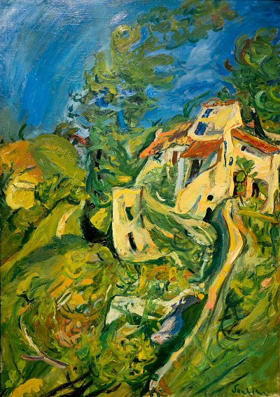 Paysage von Chaim Soutine als Kunstdruck auf Leinwand