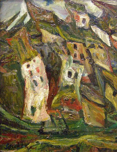 The Houses von Chaim Soutine als Kunstdruck auf Leinwand