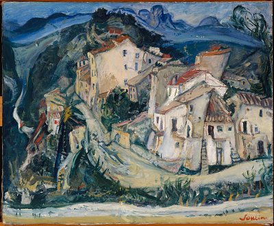 View of Cagnes von Chaim Soutine als Kunstdruck auf Leinwand