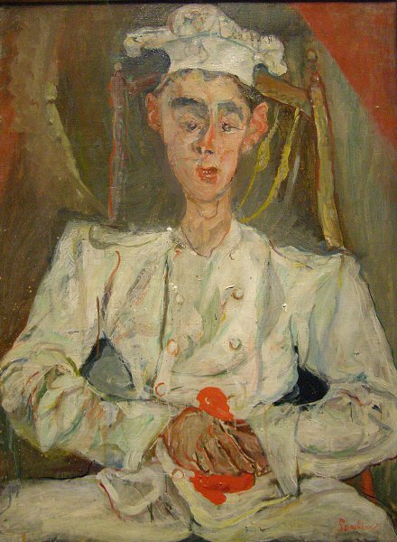Kunstdruck Young pastry chef von Chaim Soutine als Leinwandbild