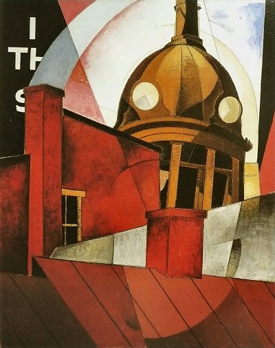 Bienvenue dans notre ville von Charles Demuth als Kunstdruck auf Leinwand