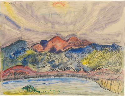 Early landscape von Charles Demuth als Kunstdruck auf Leinwand