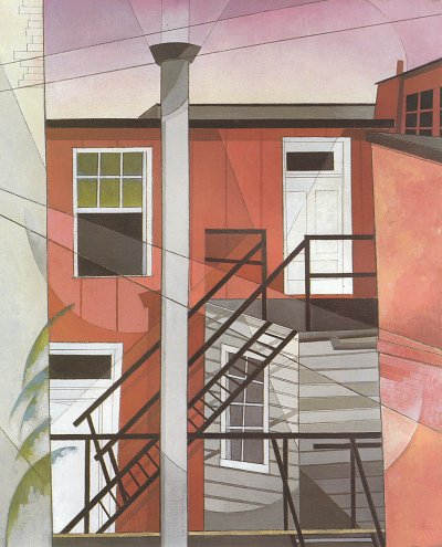 Modern Conveniences von Charles Demuth als Kunstdruck auf Leinwand