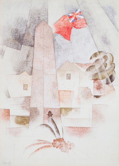 Monument Bermuda von Charles Demuth als Kunstdruck auf Leinwand