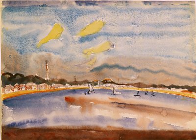 The Bay von Charles Demuth als Kunstdruck auf Leinwand