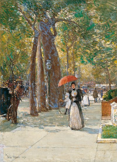 Fifth Avenue at Washington Square New York von Childe Hassam als Kunstdruck auf Leinwand