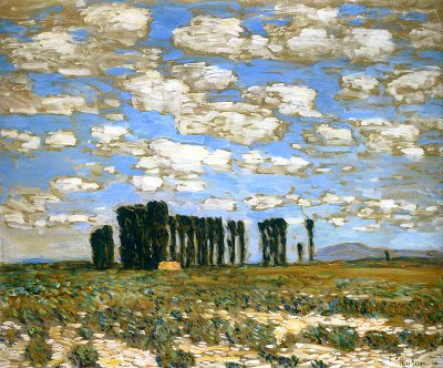 Harney Desert Landscape von Childe Hassam als Kunstdruck auf Leinwand